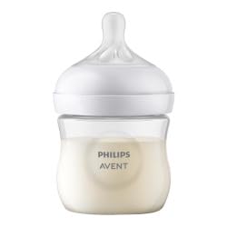 Philips Avent Natural Response baby feeding bottle 125 ml on a white background