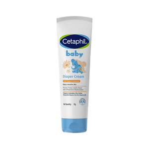 Cetaphil baby diaper cream tube on a white background. Cetaphil Baby Diaper Rash Cream 70g go littles product main image