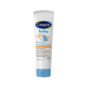 Cetaphil baby Advanced Protection Cream tube on a white background. Cetaphil Baby Advanced Protection Cream 85g go littles product main image