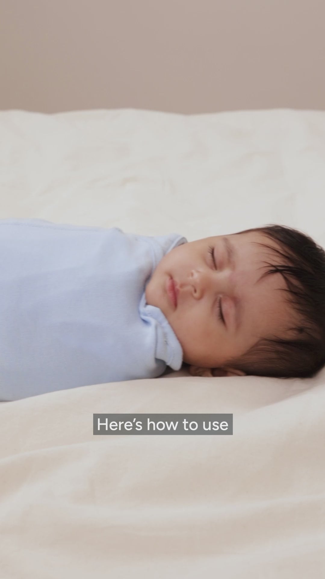 Nintara Organic Cotton Wake Me Not Swaddle  0-3 Months Butter Blossoms Go Littles product Video 